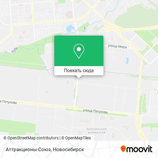 Карта Аттракционы-Союз