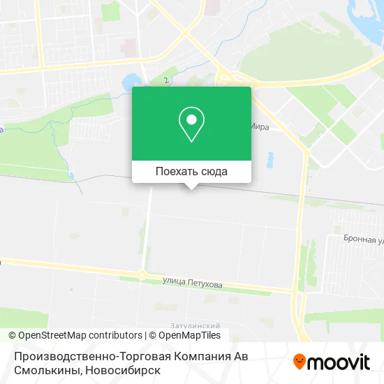 Карта Производственно-Торговая Компания Ав Смолькины