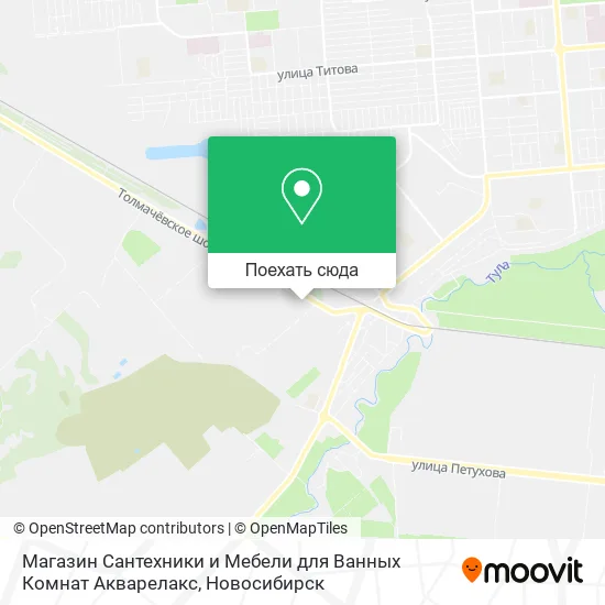 Карта Магазин Сантехники и Мебели для Ванных Комнат Акварелакс