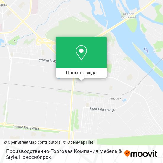 Карта Производственно-Торговая Компания Мебель & Style