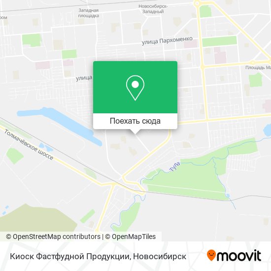 Карта Киоск Фастфудной Продукции
