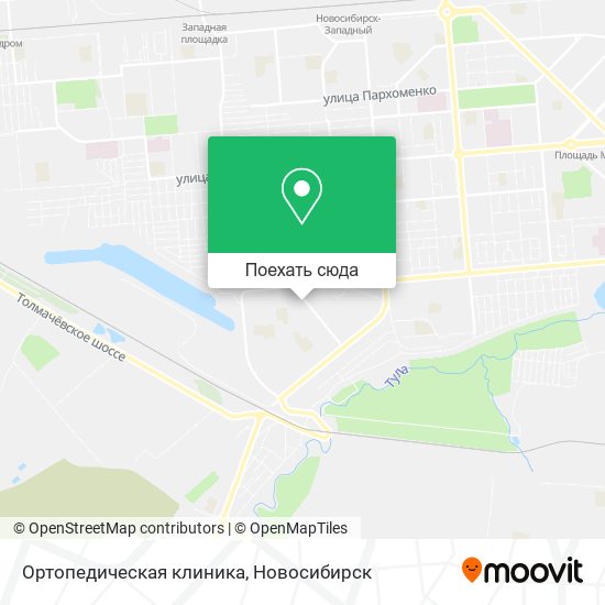 Карта Ортопедическая клиника