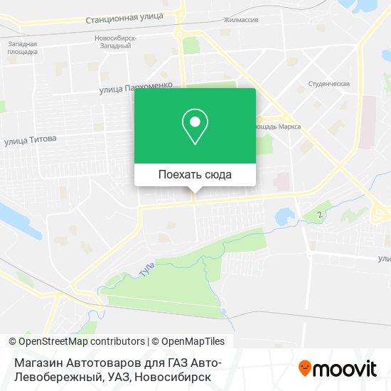 Карта Магазин Автотоваров для ГАЗ Авто-Левобережный, УАЗ