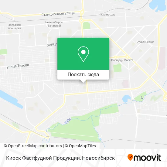 Карта Киоск Фастфудной Продукции