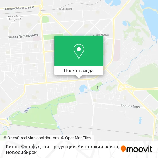 Карта Киоск Фастфудной Продукции, Кировский район
