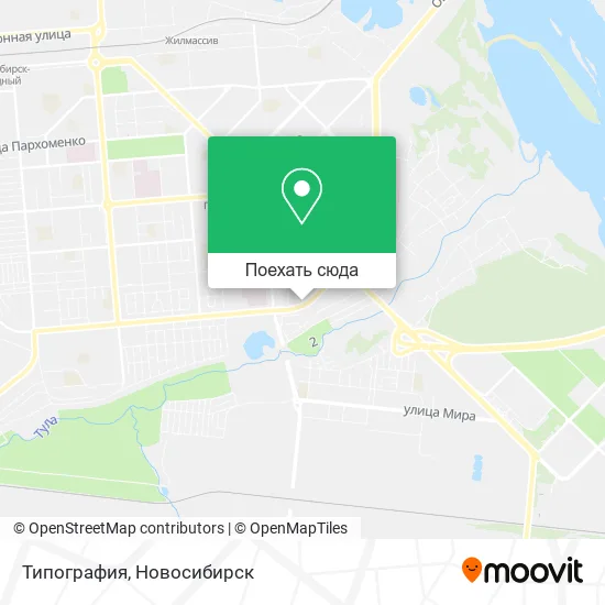 Карта Типография