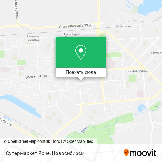 Карта Супермаркет Ярче