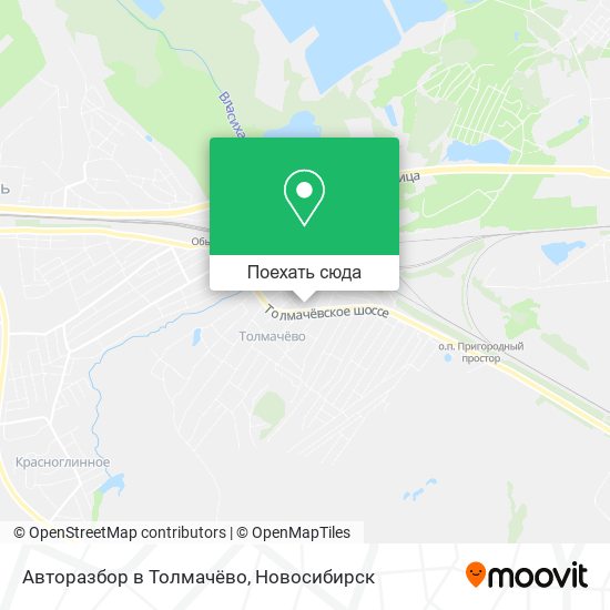Карта Авторазбор в Толмачёво