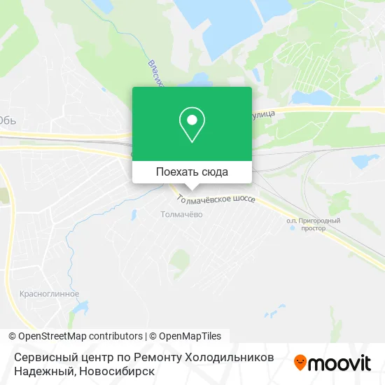 Карта Сервисный центр по Ремонту Холодильников Надежный