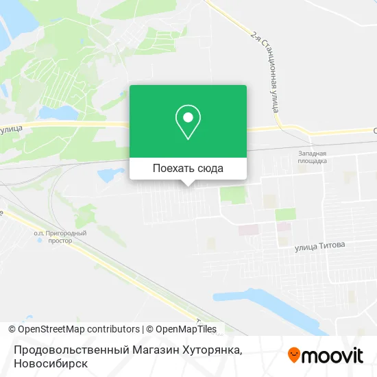Карта Продовольственный Магазин Хуторянка