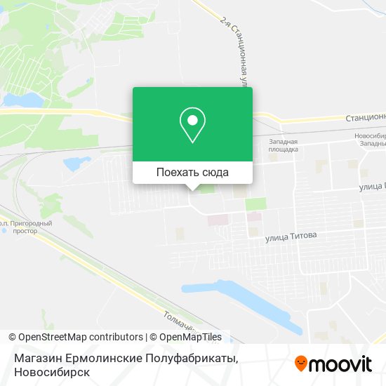 Карта Магазин Ермолинские Полуфабрикаты