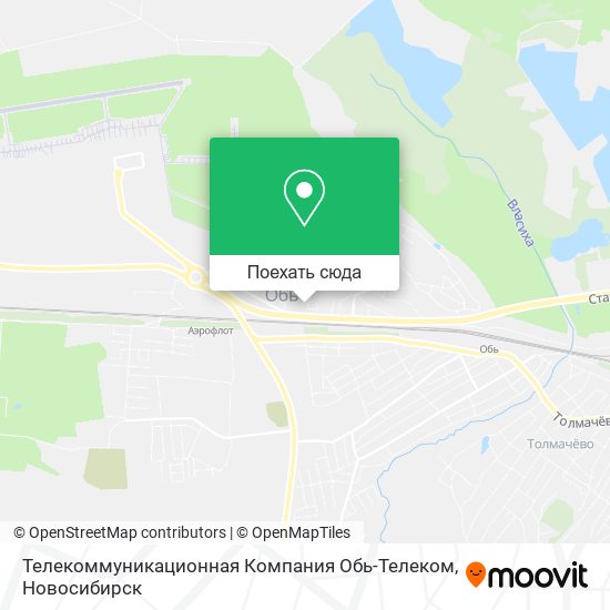 Карта Телекоммуникационная Компания Обь-Телеком