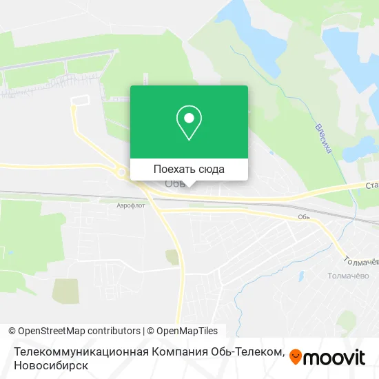 Карта Телекоммуникационная Компания Обь-Телеком
