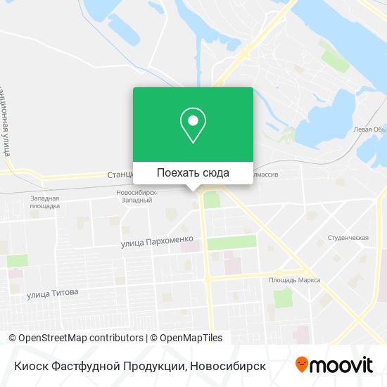 Карта Киоск Фастфудной Продукции