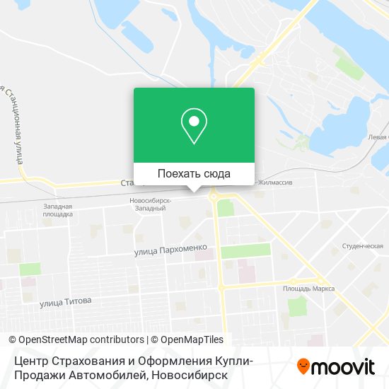 Карта Центр Страхования и Оформления Купли-Продажи Автомобилей