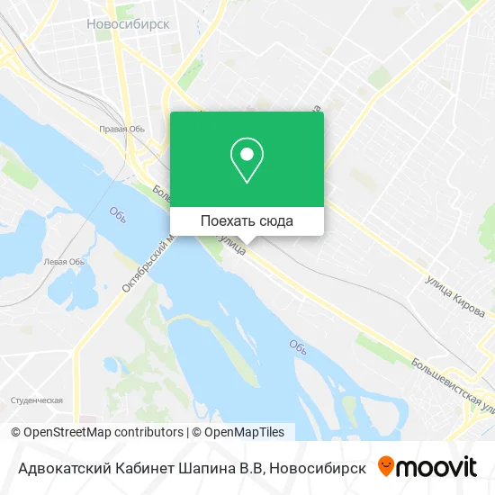 Карта Адвокатский Кабинет Шапина В.В