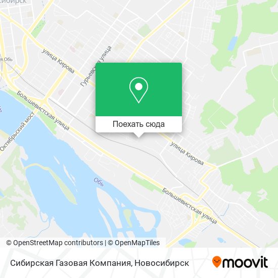 Карта Сибирская Газовая Компания
