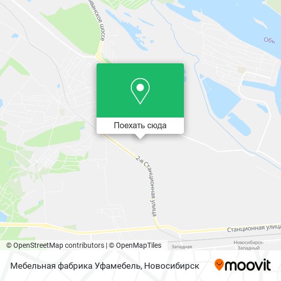 Карта Мебельная фабрика Уфамебель