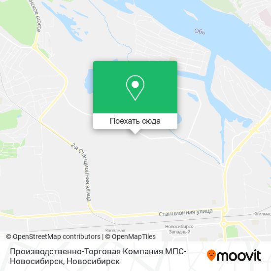 Карта Производственно-Торговая Компания МПС-Новосибирск