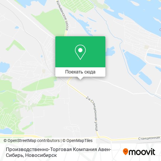 Карта Производственно-Торговая Компания Авен-Сибирь