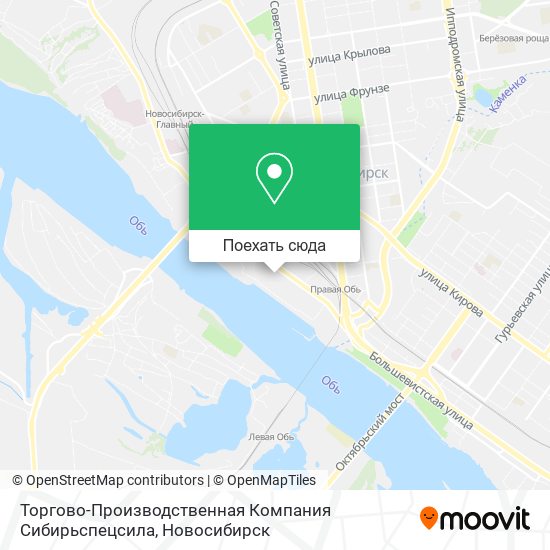 Карта Торгово-Производственная Компания Сибирьспецсила