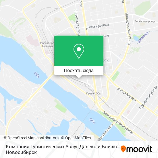 Карта Компания Туристических Услуг Далеко и Близко