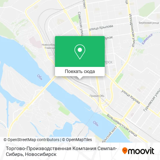 Карта Торгово-Производственная Компания Семпал-Сибирь