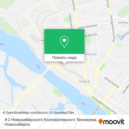 Карта # 2 Новосибирского Кооперативного Техникума