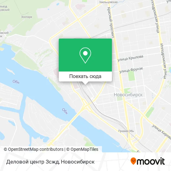 Карта Деловой центр Зсжд