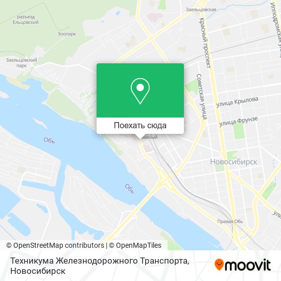 Карта Техникума Железнодорожного Транспорта