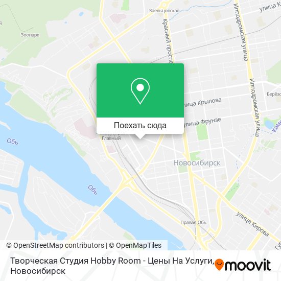 Карта Творческая Студия Hobby Room - Цены На Услуги