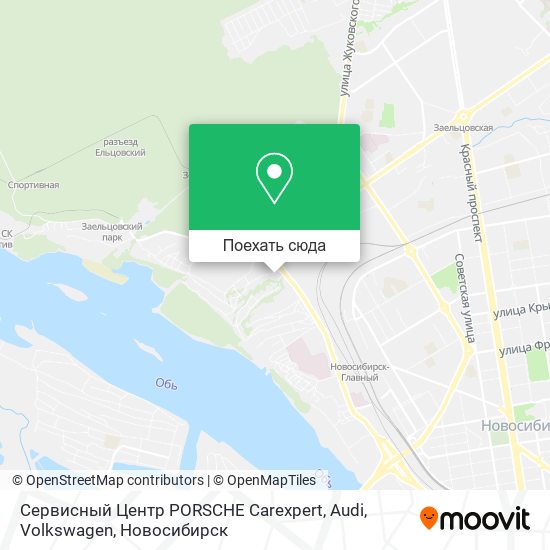 Карта Сервисный Центр PORSCHE Carexpert, Audi, Volkswagen