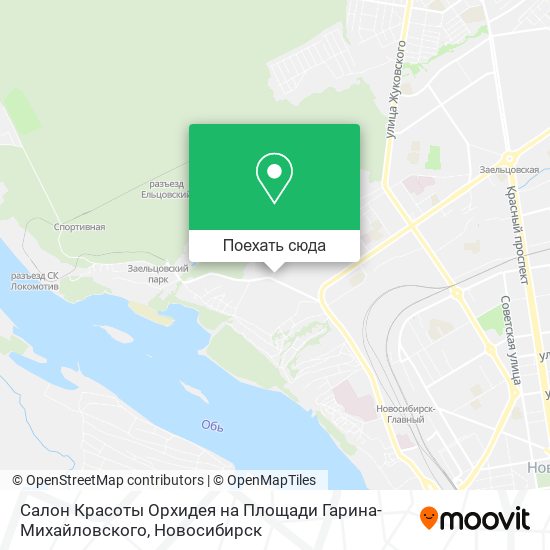 Карта Салон Красоты Орхидея на Площади Гарина-Михайловского