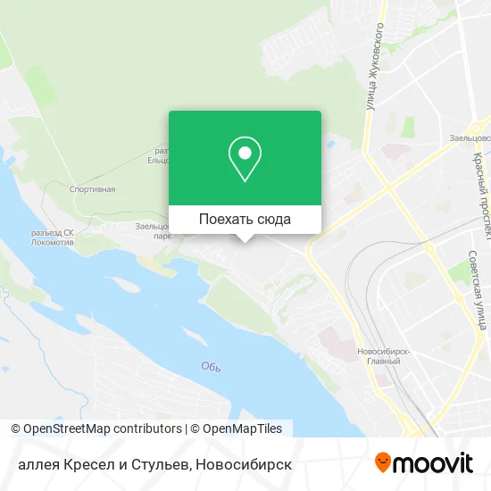 Карта аллея Кресел и Стульев