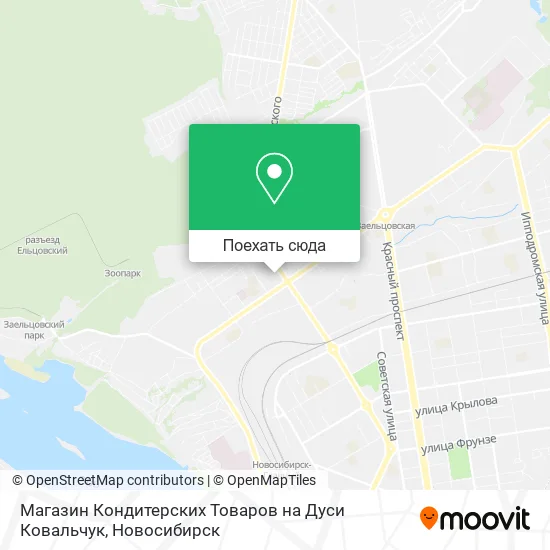 Карта Магазин Кондитерских Товаров на Дуси Ковальчук