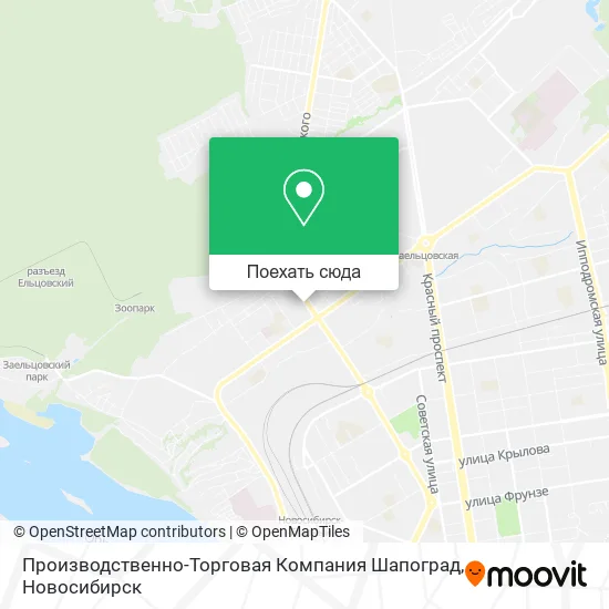 Карта Производственно-Торговая Компания Шапоград