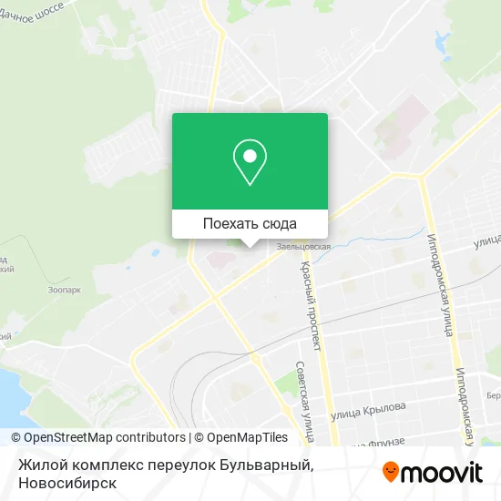 Карта Жилой комплекс переулок Бульварный