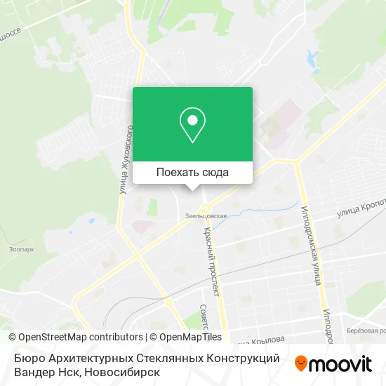 Карта Бюро Архитектурных Стеклянных Конструкций Вандер Нск