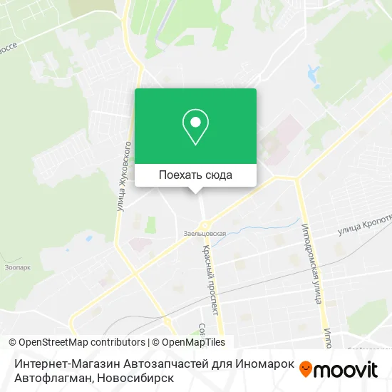 Карта Интернет-Магазин Автозапчастей для Иномарок Автофлагман