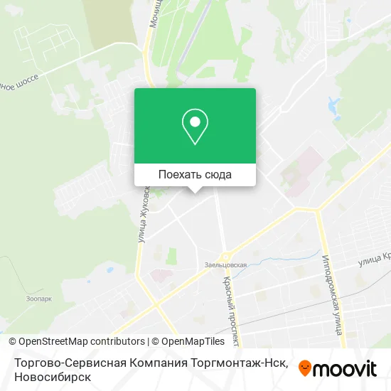 Карта Торгово-Сервисная Компания Торгмонтаж-Нск