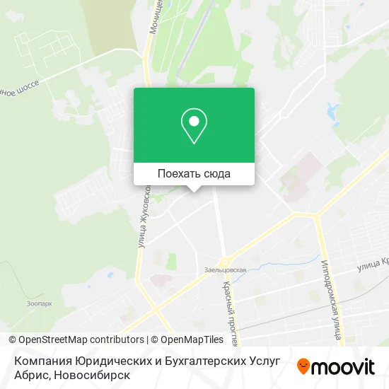 Карта Компания Юридических и Бухгалтерских Услуг Абрис