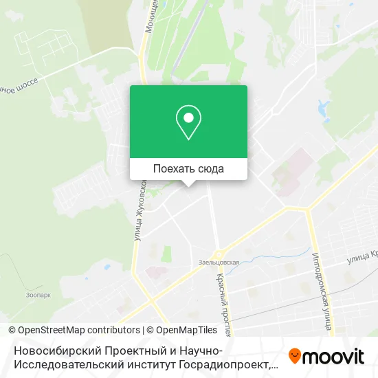 Карта Новосибирский Проектный и Научно-Исследовательский институт Госрадиопроект