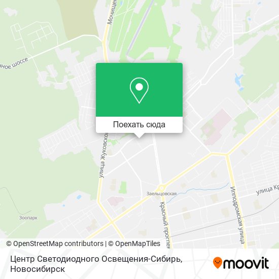 Карта Центр Светодиодного Освещения-Сибирь