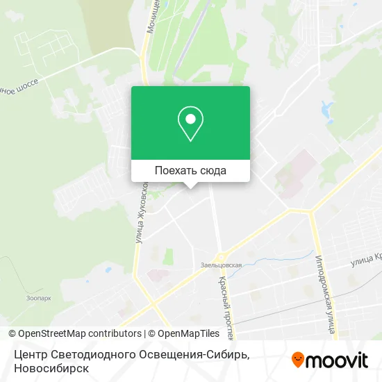 Карта Центр Светодиодного Освещения-Сибирь