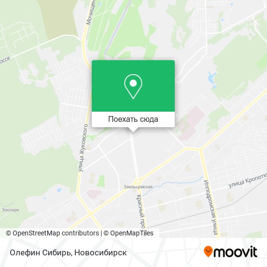 Карта Олефин Сибирь