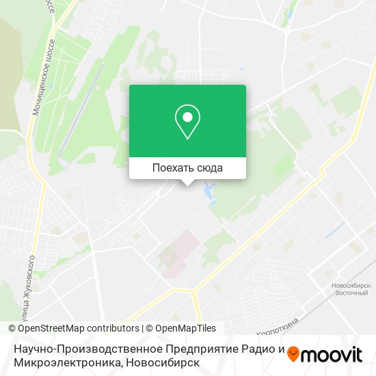 Карта Научно-Производственное Предприятие Радио и Микроэлектроника