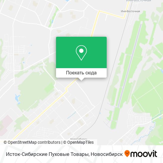 Карта Исток-Сибирские Пуховые Товары