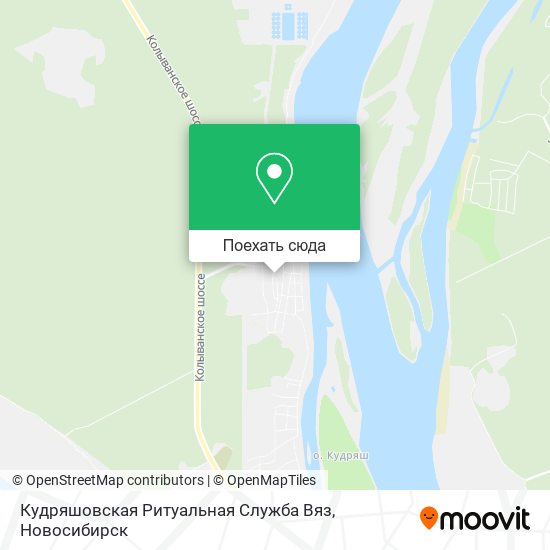 Карта Кудряшовская Ритуальная Служба Вяз