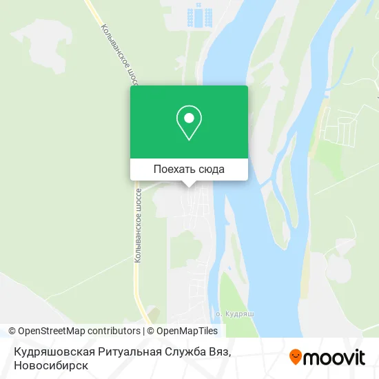 Карта Кудряшовская Ритуальная Служба Вяз