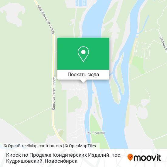 Карта Киоск по Продаже Кондитерских Изделий, пос. Кудряшовский
